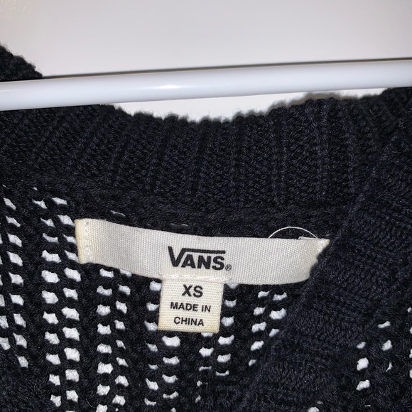 BLACK VANS SHEER SWEATER - Picture 3 of 3